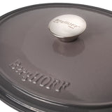 BergHOFF Neo Cast Iron 5qt. Oval Dutch Oven 11.5" with Lid, Oyster
