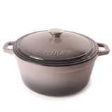 BergHOFF Neo Cast Iron 7qt. Round Dutch Oven 11" with Lid, Oyster
