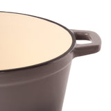 BergHOFF Neo Cast Iron 7qt. Round Dutch Oven 11" with Lid, Oyster
