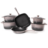 BergHOFF Neo Cast Iron Square Grill Pan 11", Oyster