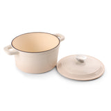 BergHOFF Neo Cast Iron 3qt. Round Dutch Oven 8" with Lid, Meringue