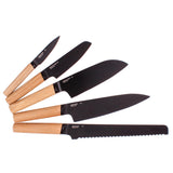 BergHOFF Ron Stainless Steel 6pc Knife Block Set, Natural