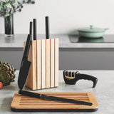 BergHOFF Ron Stainless Steel 6pc Knife Block Set, Black