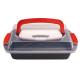 BergHOFF 11Pc Perfect Slice Bakeware Set, Grey & Red
