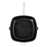 BergHOFF Neo 2pc Cast Iron 11" Grill Pan with Steak Press, White