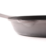 BergHOFF Neo 2pc Cast Iron 10" Fry Pan & 11" Grill Pan Cookware Set, Oyster