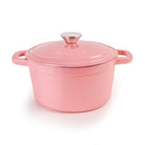 BergHOFF Neo 4pc Cast Iron Cookware Set, 3qt. & 7qt., Pink