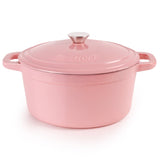 BergHOFF Neo 4pc Cast Iron Cookware Set, 3qt. & 7qt., Pink