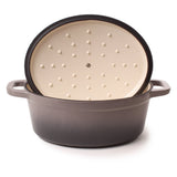 BergHOFF Neo 4pc Cast Iron Cookware Set, 5qt. & 8qt., Oyster