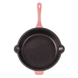 BergHOFF Neo 5pc Cast Iron Dutch Oven Set with 10" Fry Pan, 3qt. & 5qt., Pink