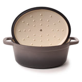 BergHOFF Neo 4Pc Cast Iron Cookware Set, 5qt. & 8qt. Dutch Ovens, Matching Lids, Oyster