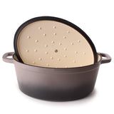 BergHOFF Neo 4Pc Cast Iron Cookware Set, 5qt. & 8qt. Dutch Ovens, Matching Lids, Oyster