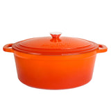 BergHOFF Neo 4pc Cast Iron Cookware Set, 5qt. & 8qt., Orange