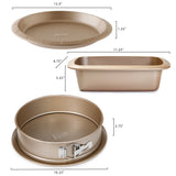 BergHOFF Balance 3Pc Nonstick Carbon Steel Bake Pan Set
