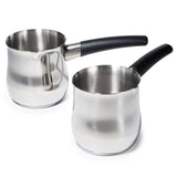 BergHOFF Essentials 2Pc 18/10 Stainless Steel 3.5" Moka Pot Set, 18oz