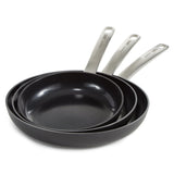 BergHOFF Leo Graphite 3Pc Nonstick Ceramic Frying Pan Set