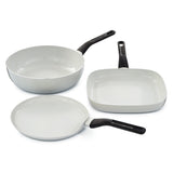 BergHOFF Leo Glints 3pc Ceramic Nonstick Cookware Set, Spirit
