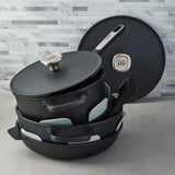 BergHOFF Leo Phantom 4pc Nonstick Ceramic Stockpot Set, Recycled