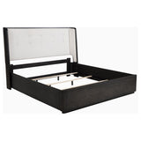 Leandro 4-Piece Eastern King Bedroom Set Burnished Black