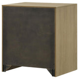 Hendricks 1-Drawer Nightstand Bedside Table with Cubby Light Oak
