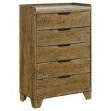 Henderson 5-Drawer Chest Medium Oak