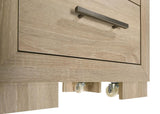 Arielle 5-Piece Queen Upholstered Bedroom Set Light Oak
