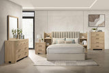 Arielle Bedroom Dresser with Mixed Hardware Light Oak