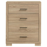 Arielle 4-Drawer Bedroom Chest with Framed Fronts Light Oak