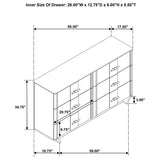 Leanne 4-piece Eastern King Bedroom Set Light Oak
