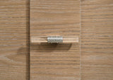 Leanne 6-drawer Sinter Stone Top Dresser and Mirror Light Oak