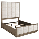 Durango 80-inch Queen Panel Bed Taupe Oak