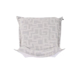 Indoor/Outdoor Puff Scroll Chair Syros Fog Cover Only
