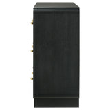 Cavelle 6-drawer Dresser Cabinet Black