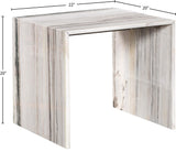 Canova End Table - Handcrafted Genuine Marble with Elegant Design for Contemporary Living Spaces