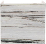 Canova End Table - Handcrafted Genuine Marble with Elegant Design for Contemporary Living Spaces