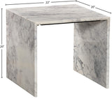 Canova End Table - Handcrafted Genuine Marble with Elegant Design for Contemporary Living Spaces