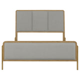 Arini Upholstered Queen Panel Bed Sand Wash and Grey
