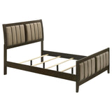 Wilkes 4-Piece Eastern King Bedroom Set with Upholstered Bed Dark Cocoa