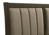 Wilkes 5-Piece Eastern King Bedroom Set with Upholstered Bed Dark Cocoa