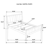Wilkes 5-Piece Full Bedroom Set with Upholstered Bed Dark Cocoa