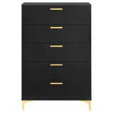 Kendall 5-drawer Bedroom Chest Black
