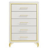 Lucia 5-drawer Bedroom Chest of Drawers White