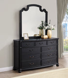 Celina 9-drawer Dresser with Mirror Black