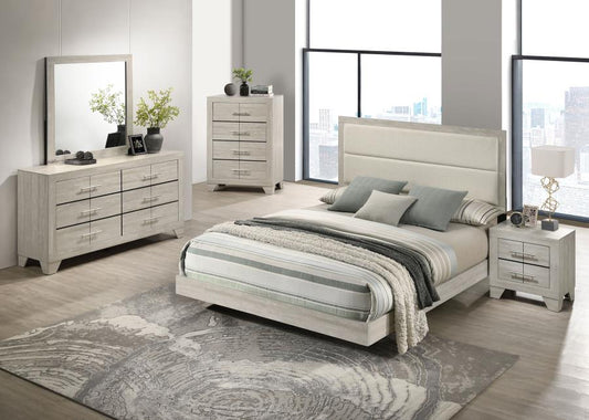 Trenton 5-Piece Queen Bedroom Set Rustic Cream