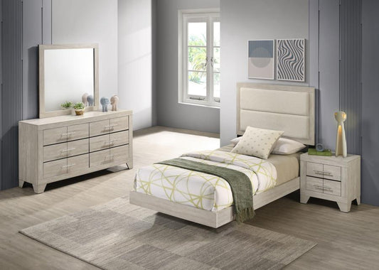 Trenton 5-Piece Twin Bedroom Set Rustic Cream