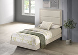 Trenton 54-inch Wood Twin Panel Bed Rustic Cream
