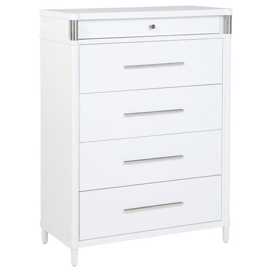 Gracemont 5-Drawer Bedroom Chest of Drawers White