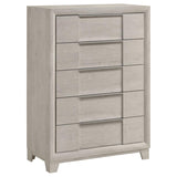 Farre 5-Piece Queen Bedroom Set Washed Grey