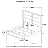 Farre 4-Piece Eastern King Bedroom Set Washed Grey