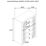 Etienne 5-Drawer Bedroom Chest of Drawers Walnut